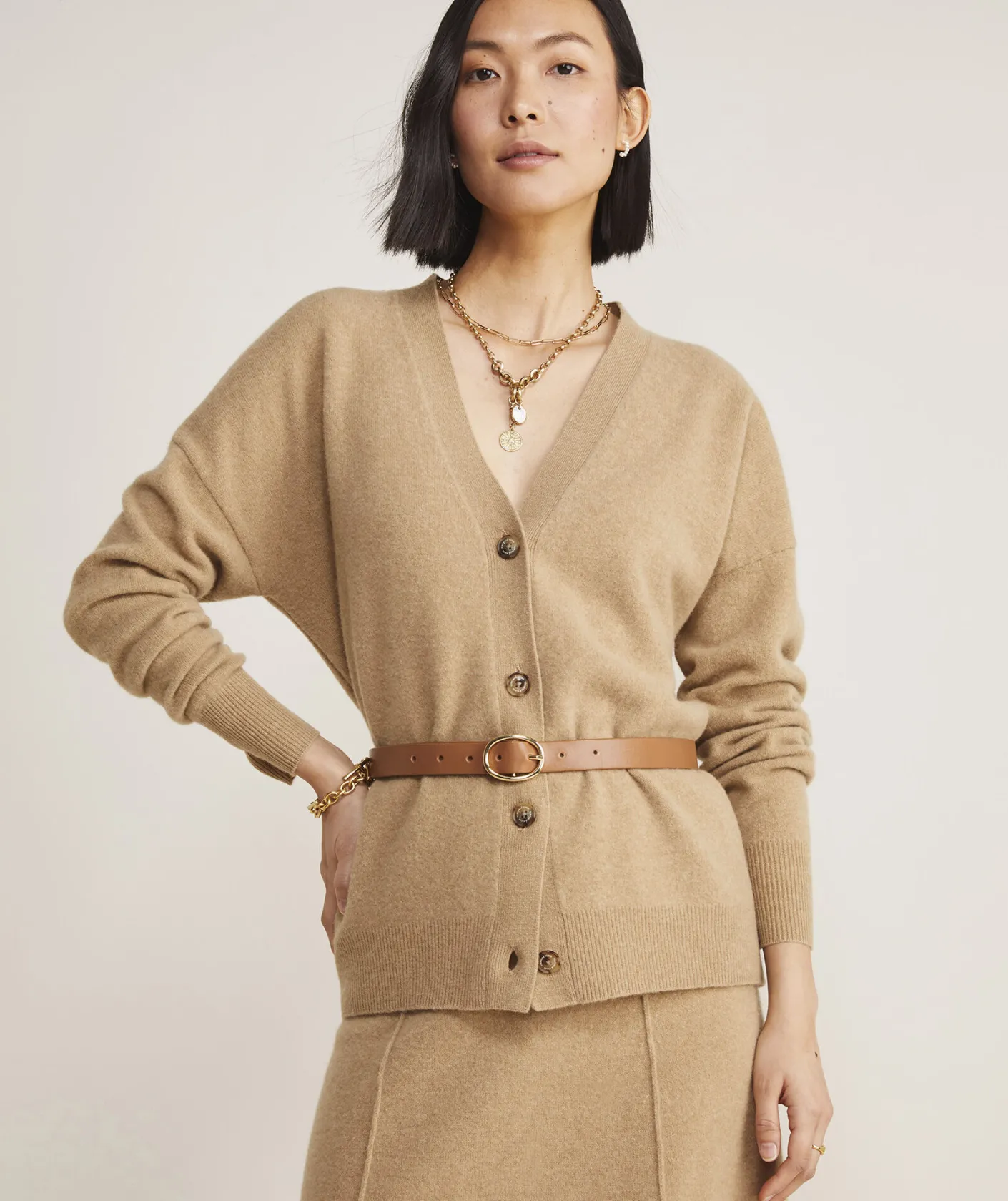 Sweaters<Vineyard Vines Cashmere Classic Cable Crewneck Sweater Rhododendron