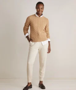 Sweaters<Vineyard Vines Cashmere Classic Cable Crewneck Sweater Turf Green