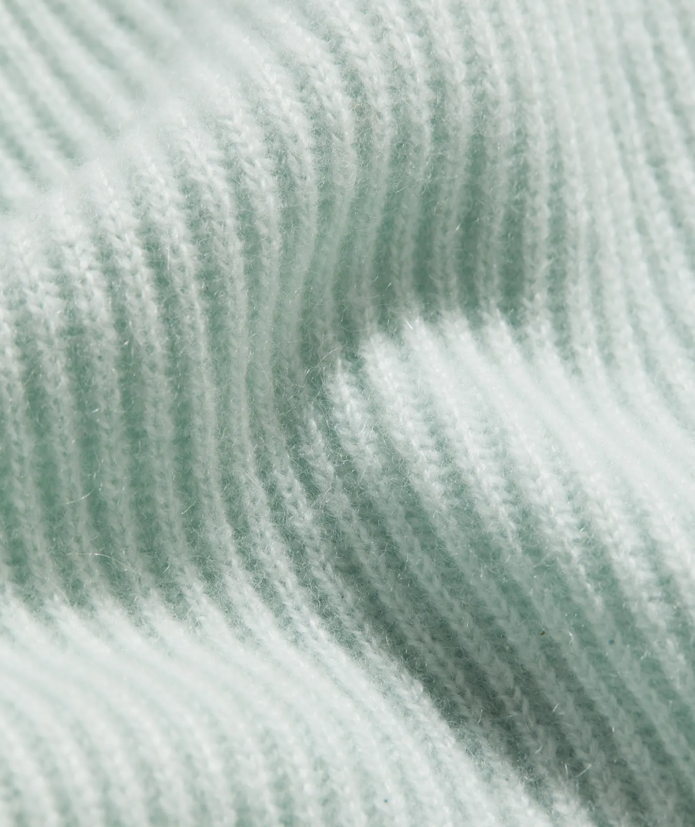 Quarter-Zips<Vineyard Vines Cashmere Fisherman Rib Quarter-Zip Sweater Bleached Aqua