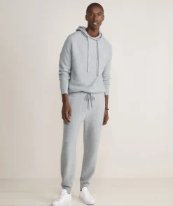 Sweatpants & Sweatshirts|Sweaters<Vineyard Vines Cashmere Waffle Hoodie Light Gray Heather
