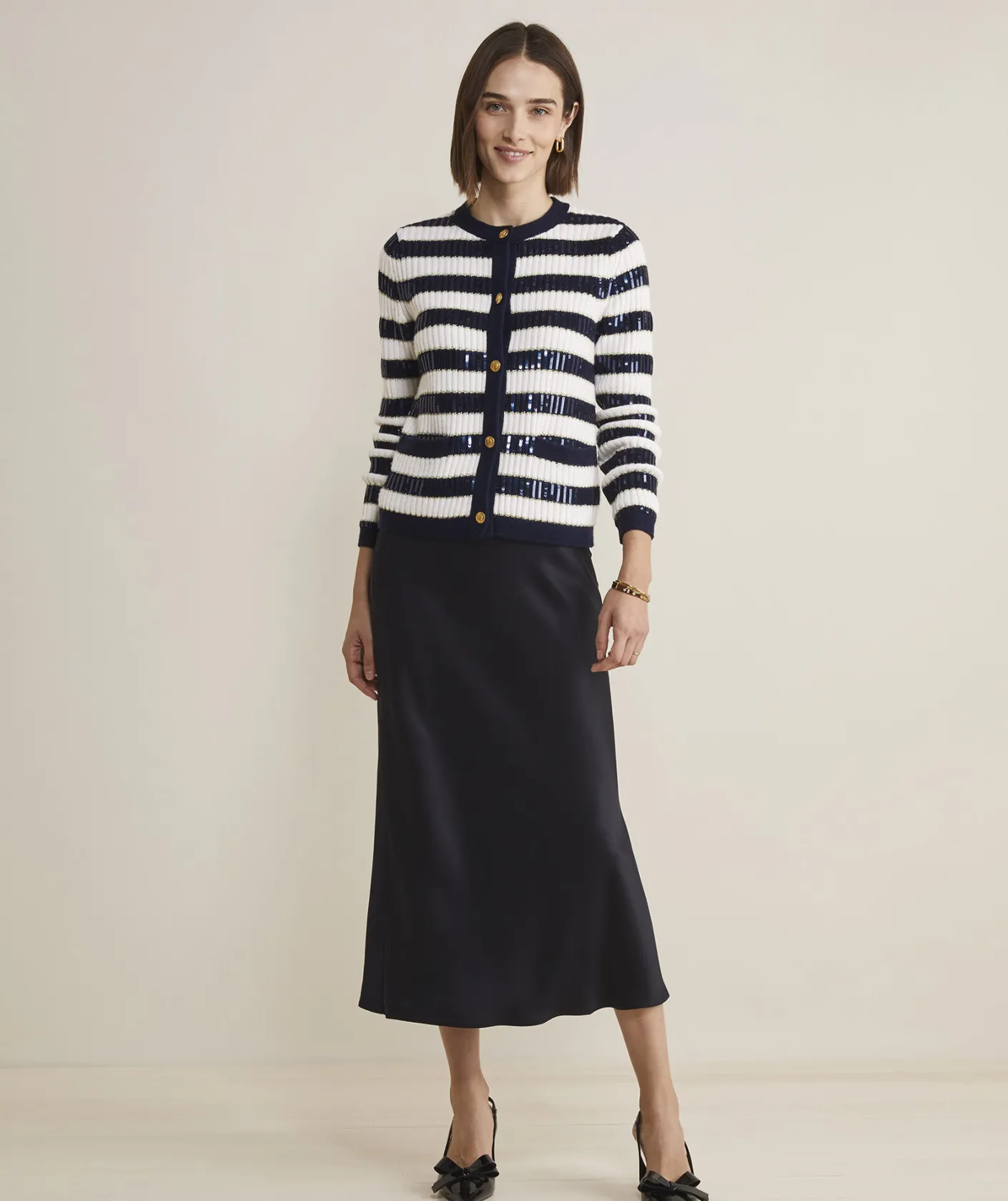 Sweaters<Vineyard Vines Cashmere Waffle-Knit Striped Crewneck Sweater Rum Runner