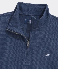 Mens|Hats<Vineyard Vines Chambray Leather Patch Trucker Hat Vineyard Navy