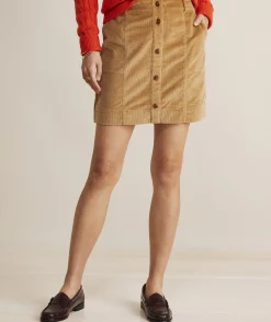 Dresses & Skirts<Vineyard Vines Corduroy Button-Front Skirt Officer Khaki