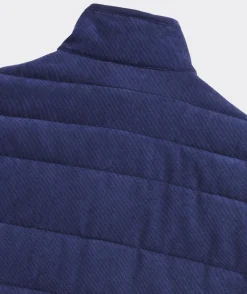 Jackets & Vests<Vineyard Vines Corduroy Puffer Vest Nautical Navy