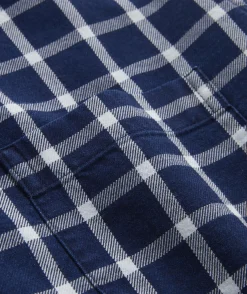 Button-Down Shirts<Vineyard Vines Cotton Twill Indigo Check Shirt CHK INDIGO
