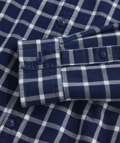 Button-Down Shirts<Vineyard Vines Cotton Twill Indigo Check Shirt CHK INDIGO