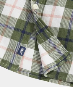 Button-Down Shirts<Vineyard Vines Cotton Twill Plaid Shirt Pld Cypress