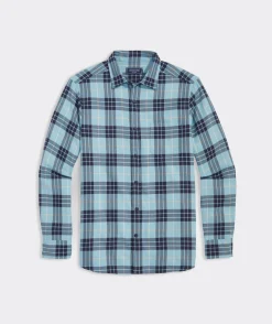 Button-Down Shirts<Vineyard Vines Cotton Twill Plaid Shirt Nautical Nav Plaid