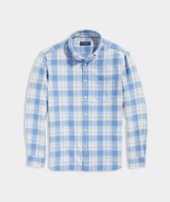 Button-Down Shirts<Vineyard Vines Cotton Twill Plaid Shirt Pld Hull Blue