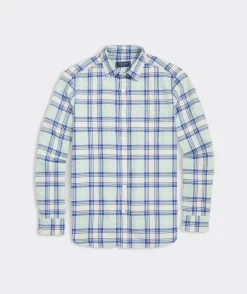 Button-Down Shirts<Vineyard Vines Cotton Twill Plaid Shirt Island Para Plaid