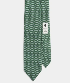 Ties and Bow Ties<Vineyard Vines Crossed Tennis Rackets Silk Tie Hunter Green