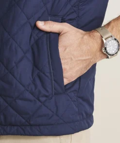 Jackets & Vests<Vineyard Vines Dorset Quilted Vest Nautical Navy
