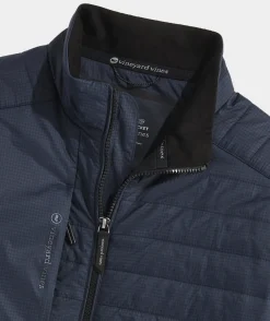 Jackets & Vests<Vineyard Vines Fairhaven Golf Jacket Htooth - Jet Black