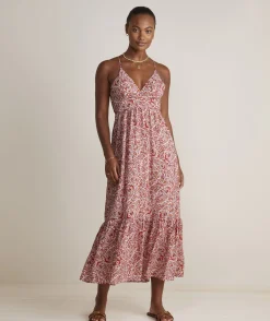 Dresses & Skirts<Vineyard Vines Fenwick Paisley Sconset Maxi Dress Paisley -Marshmallow