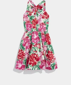 Dresses & Skirts<Vineyard Vines Fit & Flare Mini Dress Brush Floral - Marsh