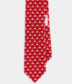 Ties and Bow Ties<Vineyard Vines Flags & Stars Tie Red