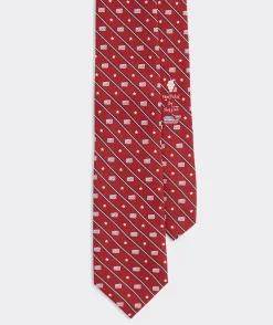 Ties and Bow Ties<Vineyard Vines Flags Rep Stripe Printed Tie Lighthouse Red
