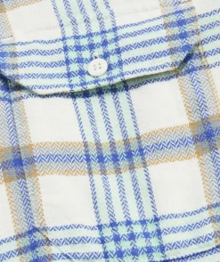 Button-Down Shirts<Vineyard Vines Flannel Plaid Herringbone Workshirt Mist Green
