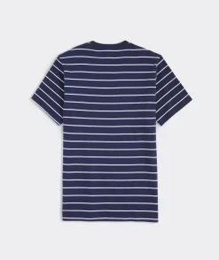 Tees<Vineyard Vines Foredeck Striped Short-Sleeve Tee Frdk Stp - Naut Navy