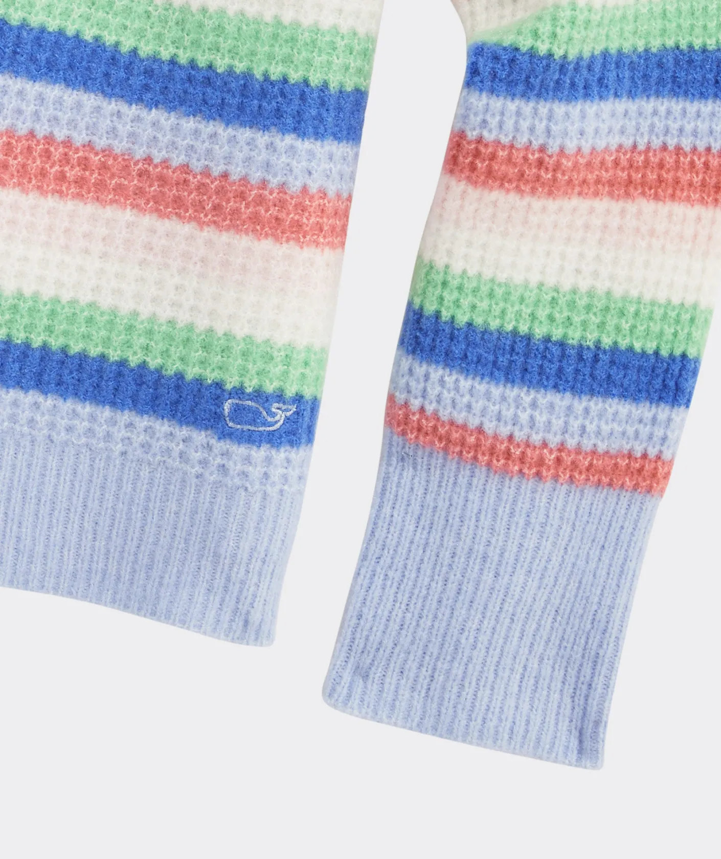 Sweaters|Sweatshirts & Sweatpants<Vineyard Vines Girls' Breton Stripe Mockneck Sweater Iris Heather
