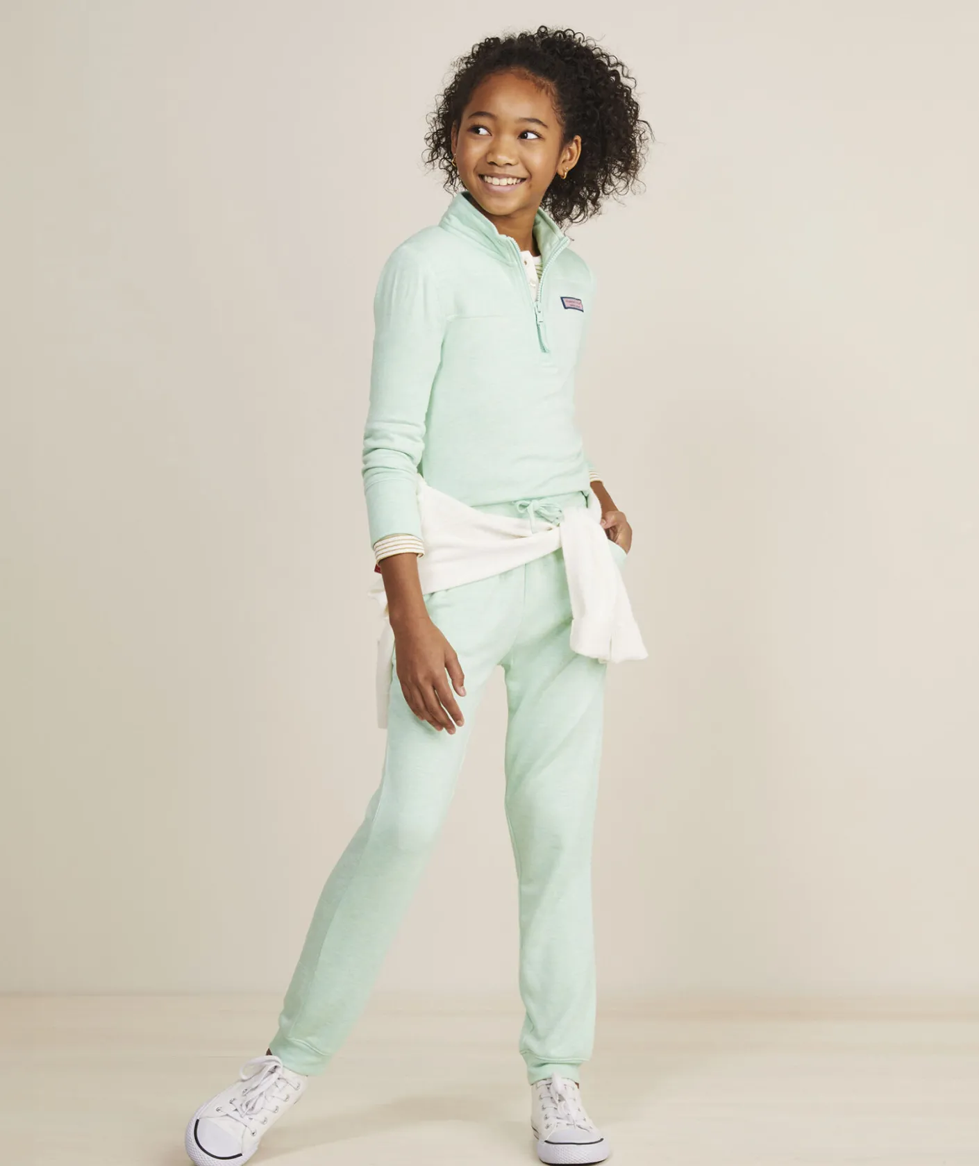 Sweaters<Vineyard Vines Girls' Classic Cable Cardigan Island Paradise