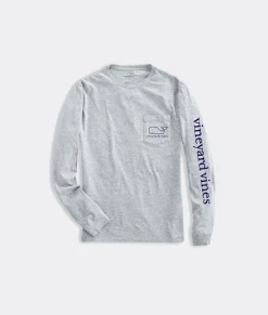 Tops, Tees & Polos<Vineyard Vines Girls' Garment Dyed Burgee Whale Short-Sleeve Tee Passion Fruit