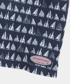 Kids<Vineyard Vines Girls' Garment Dyed Burgee Whale Short-Sleeve Tee Passion Fruit
