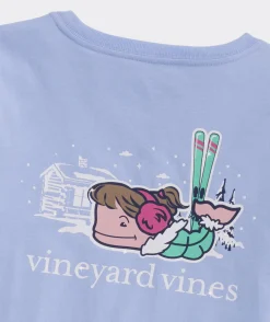 Tops, Tees & Polos<Vineyard Vines Girls' Garment Dyed Burgee Whale Short-Sleeve Tee Antigua Green