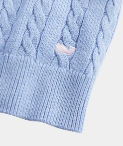 Sweaters<Vineyard Vines Girls' Ruffle Crewneck Sweater Marshmallow