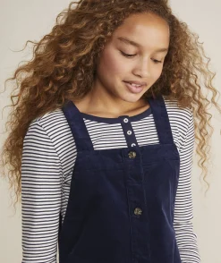 Dresses<Vineyard Vines Girls' Ruffle Neck Sweatshirt Dress Nautical Navy