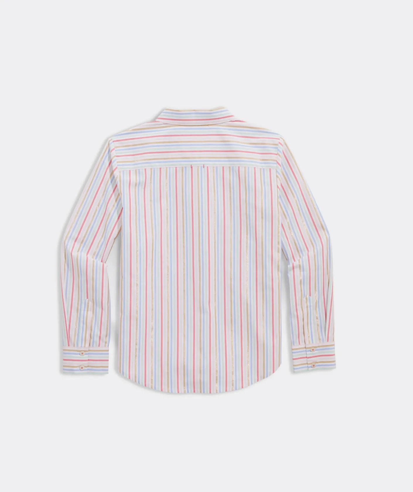 Tops, Tees & Polos<Vineyard Vines Girls' Soft Twill Ruffle Top Royal Stewart- Marsh