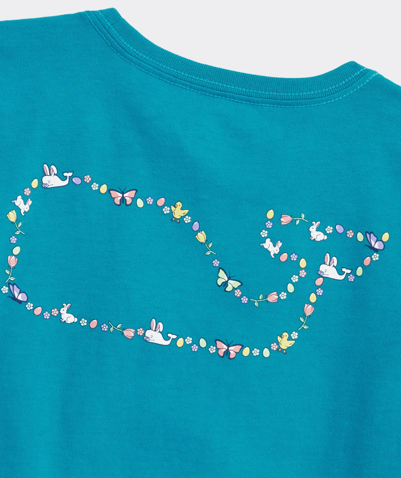 Tops, Tees & Polos<Vineyard Vines Girls' Striped Flutter Long-Sleeve Surftee™ Feeder- Cypress
