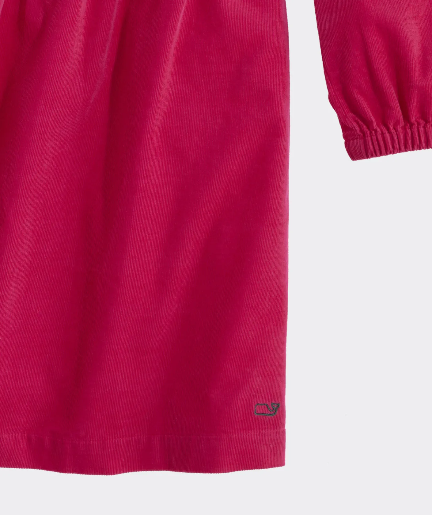 Dresses<Vineyard Vines Girls' Velvet Puff-Sleeve Dress Blackwatch Pink Pop