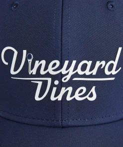 Hats<Vineyard Vines Golf Logo Performance Trucker Hat Nautical Navy