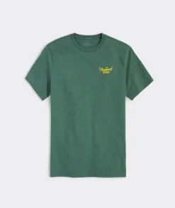 Tees<Vineyard Vines Golf Logo Short-Sleeve Tee Hunter Green