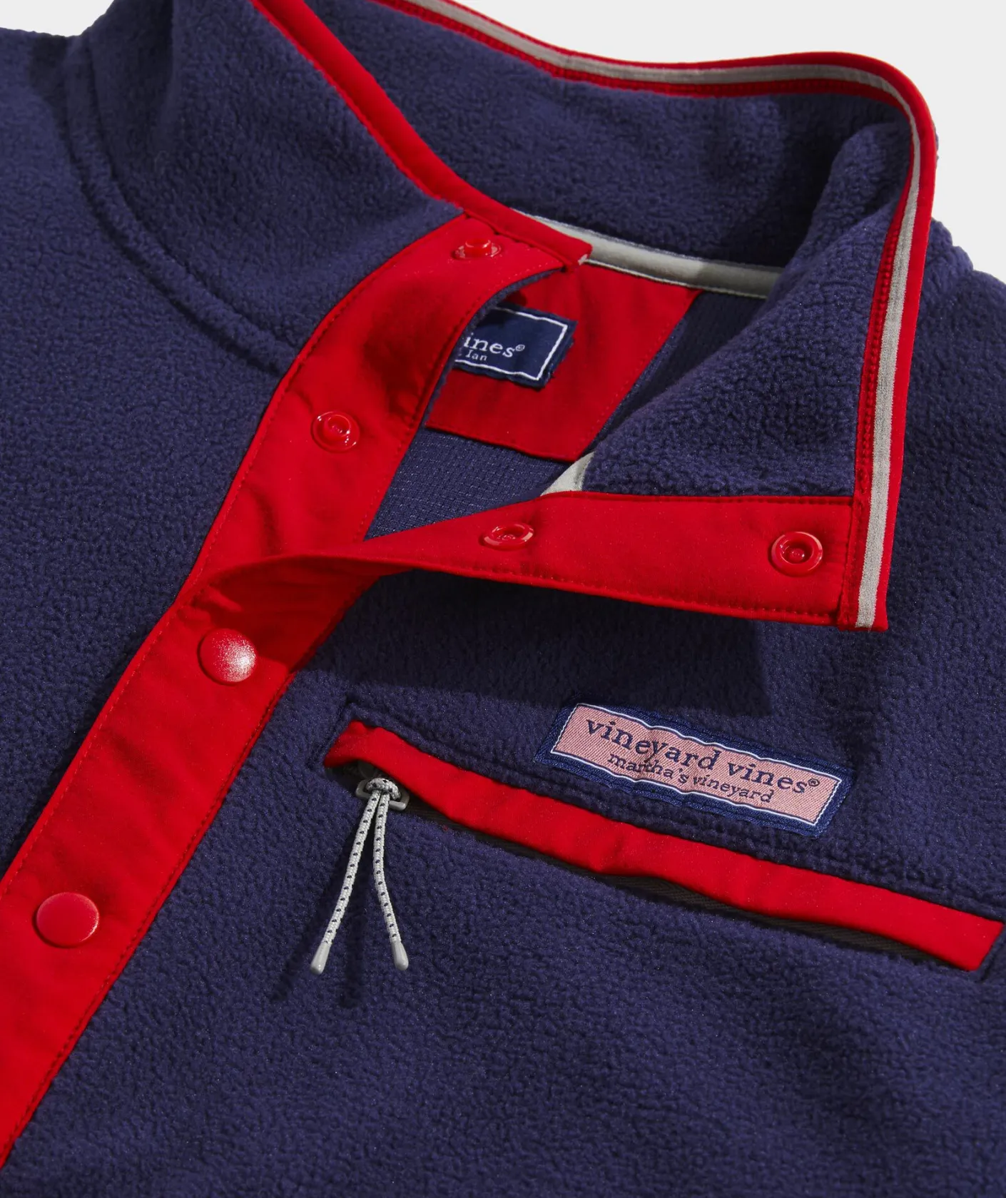Quarter-Zips|Sweatpants & Sweatshirts<Vineyard Vines Harbor Fleece Quarter-Snap Red Velvet