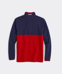 Quarter-Zips|Sweatpants & Sweatshirts<Vineyard Vines Harbor Fleece Quarter-Snap Red Velvet
