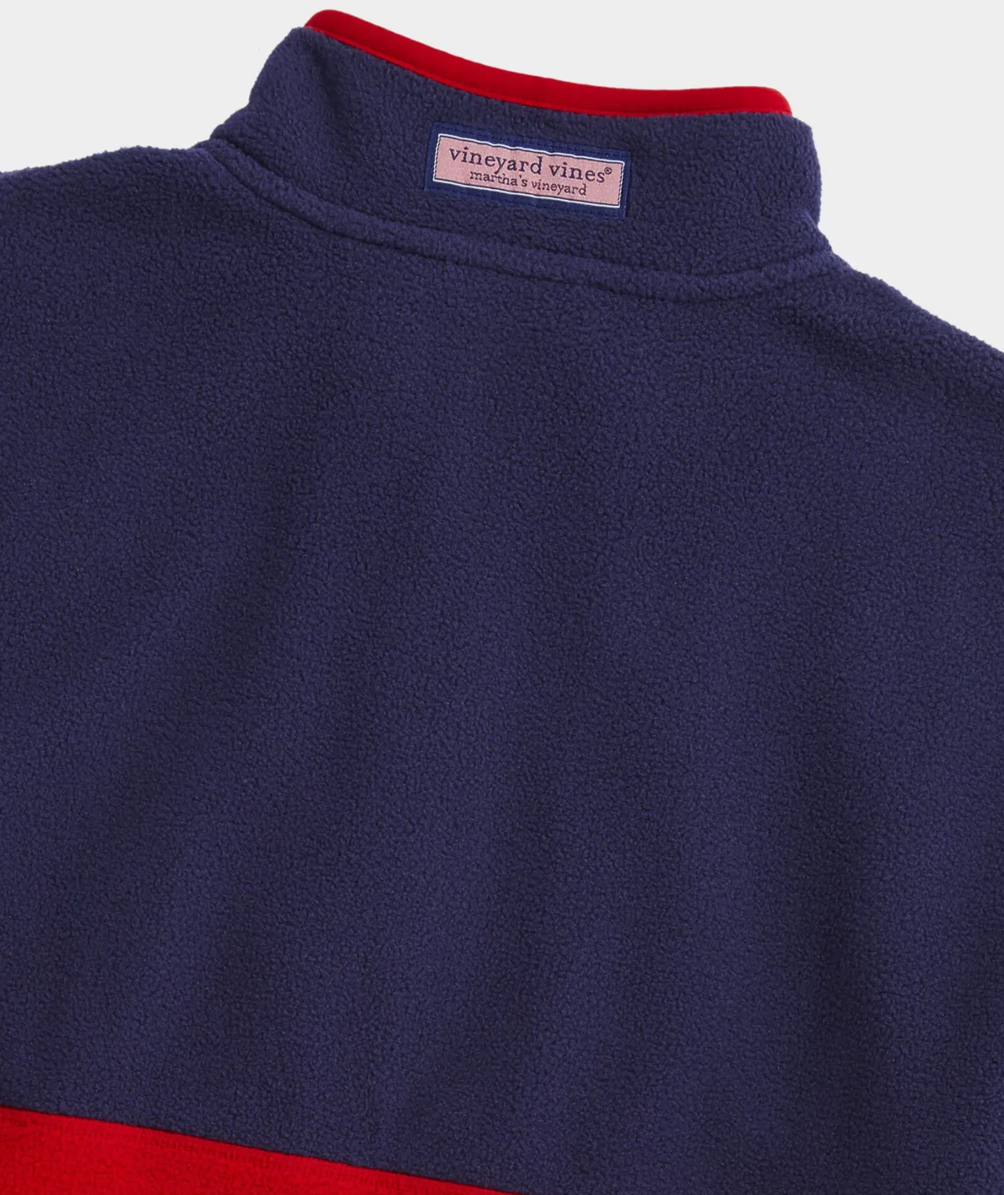 Quarter-Zips|Sweatpants & Sweatshirts<Vineyard Vines Harbor Fleece Quarter-Snap Red Velvet