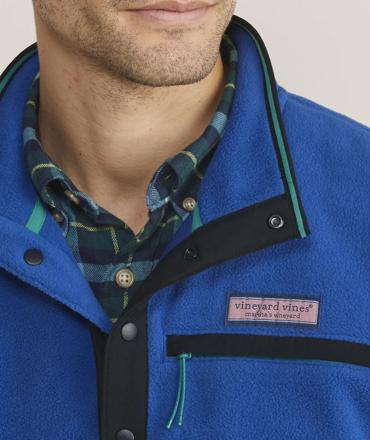 Quarter-Zips|Sweatpants & Sweatshirts<Vineyard Vines Harbor Fleece Quarter-Snap Maritime Blue