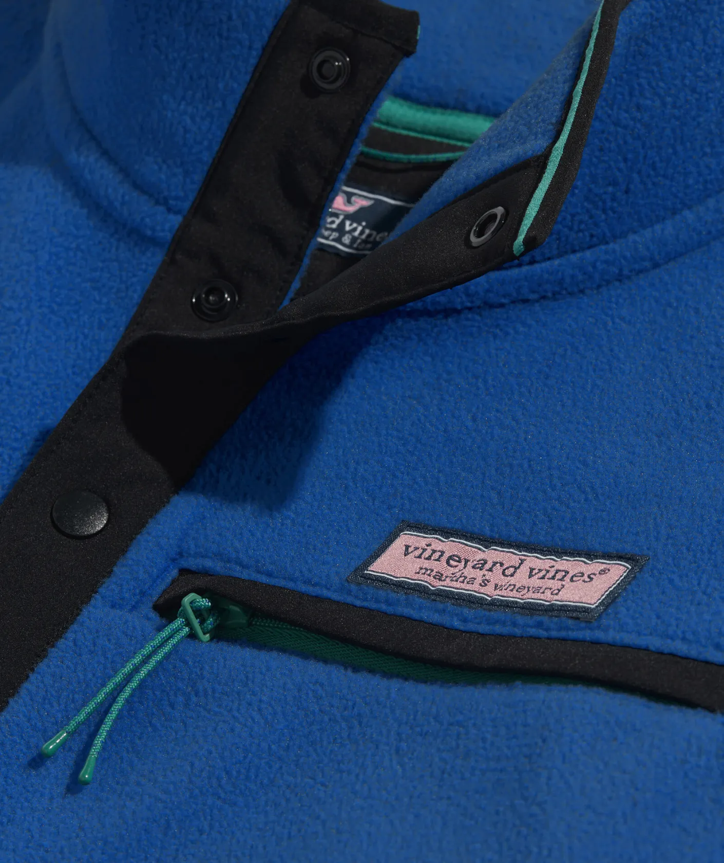 Quarter-Zips|Sweatpants & Sweatshirts<Vineyard Vines Harbor Fleece Quarter-Snap Maritime Blue