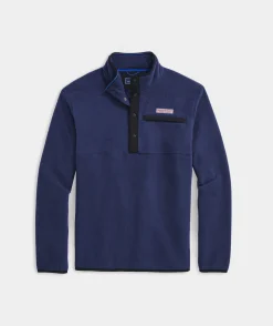 Sweatpants & Sweatshirts<Vineyard Vines Harbor Fleece Quarter-Snap Nautical Navy