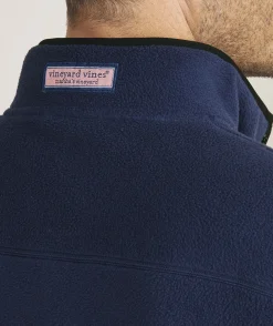 Sweatpants & Sweatshirts<Vineyard Vines Harbor Fleece Quarter-Snap Nautical Navy