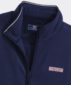 Jackets & Vests<Vineyard Vines Harbor Fleece Vest Nautical Navy