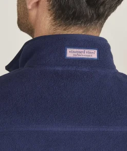 Jackets & Vests<Vineyard Vines Harbor Fleece Vest Nautical Navy