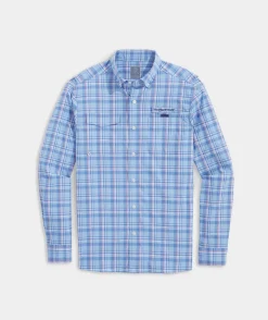 Button-Down Shirts<Vineyard Vines Harbor Performance Plaid Shirt Ocean Breeze