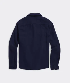 Jackets & Vests<Vineyard Vines Heavy Twill Shirt Jacket Nautical Navy