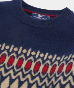Sweaters<Vineyard Vines Heritage Fair Isle Crewneck Sweater Nautical Navy