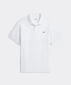 Polos<Vineyard Vines Heritage Pique Polo White Cap