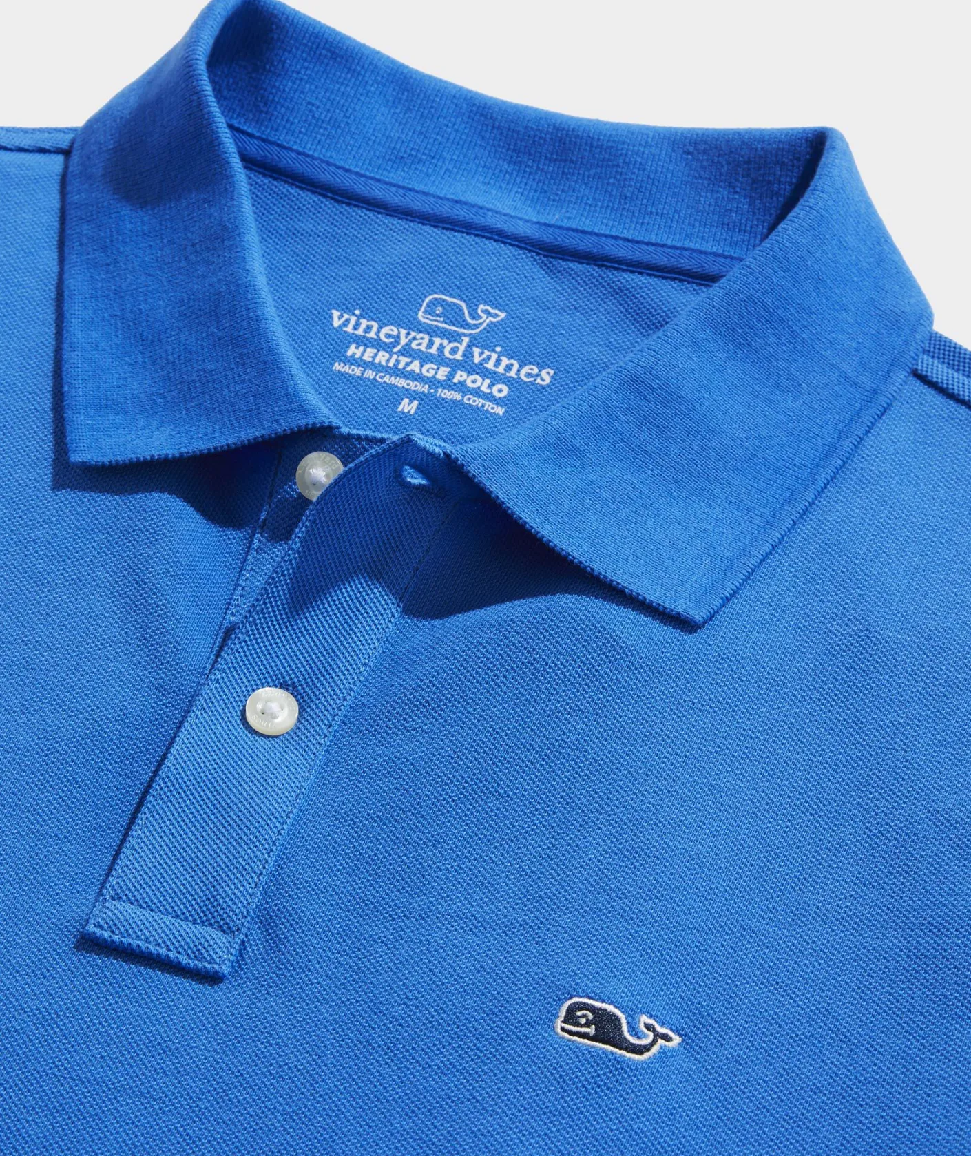 Polos<Vineyard Vines Heritage Pique Polo Tide Blue