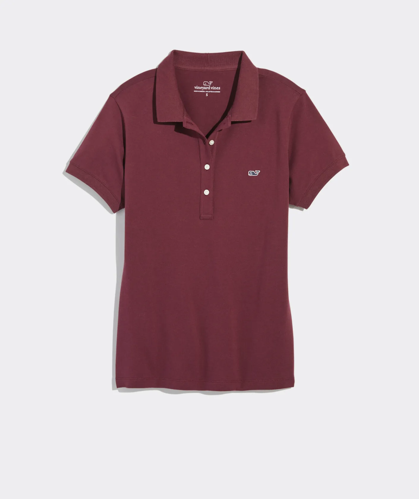 Polos<Vineyard Vines Heritage Pique Polo Pink Cloud Solid